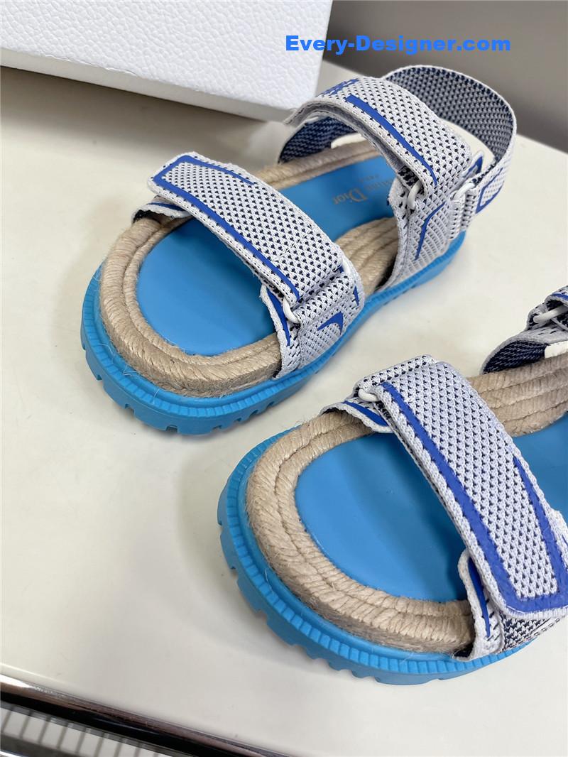 D10r latest velcro hemp rope sandals