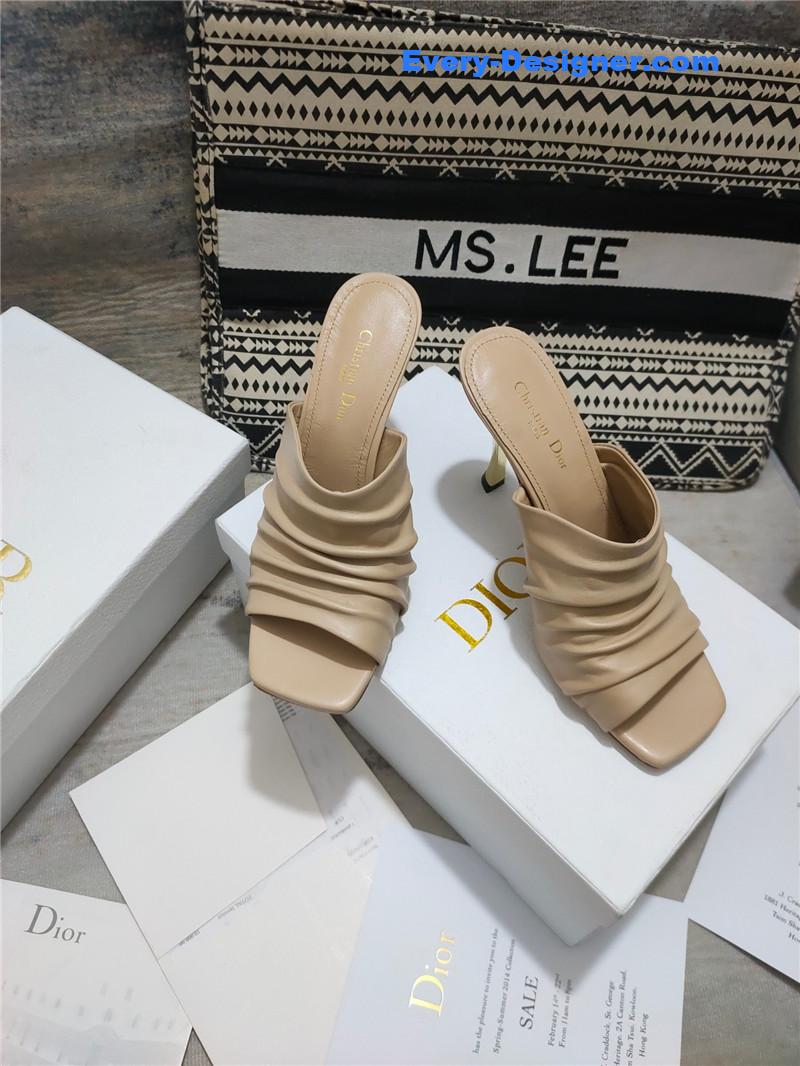 D10r leather high heel sandals