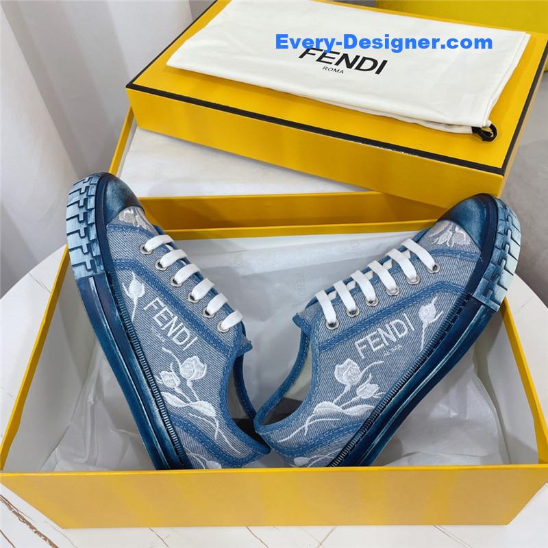 F**di domino latest color matching canvas shoes