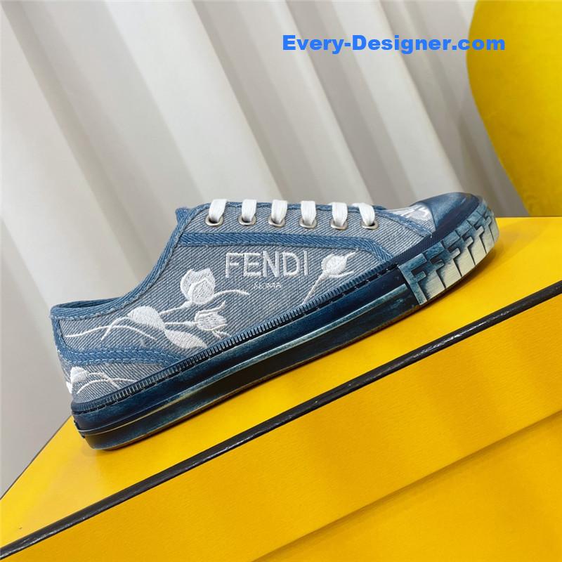F**di domino latest color matching canvas shoes