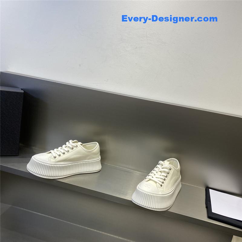 CC latest full leather platform biscuit shoes