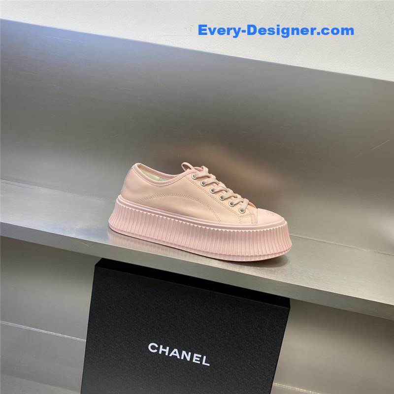 CC latest full leather platform biscuit shoes