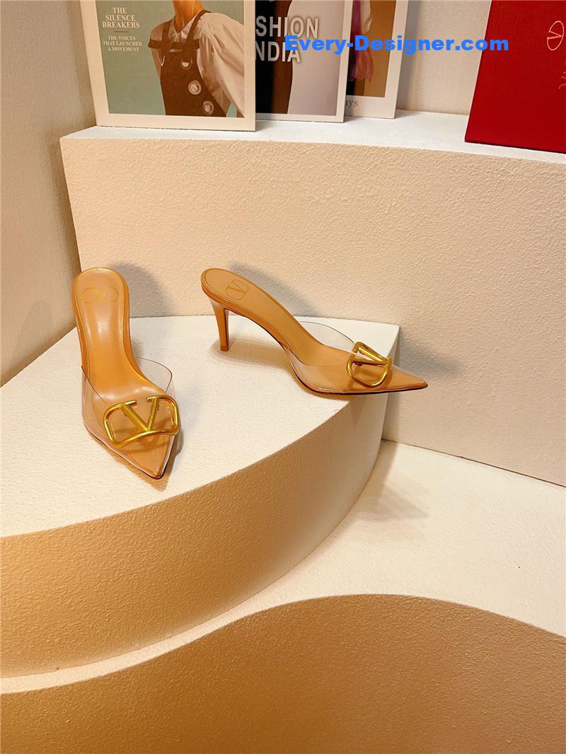 Va1e*ntin0 spring summer all-match high-heeled slippers