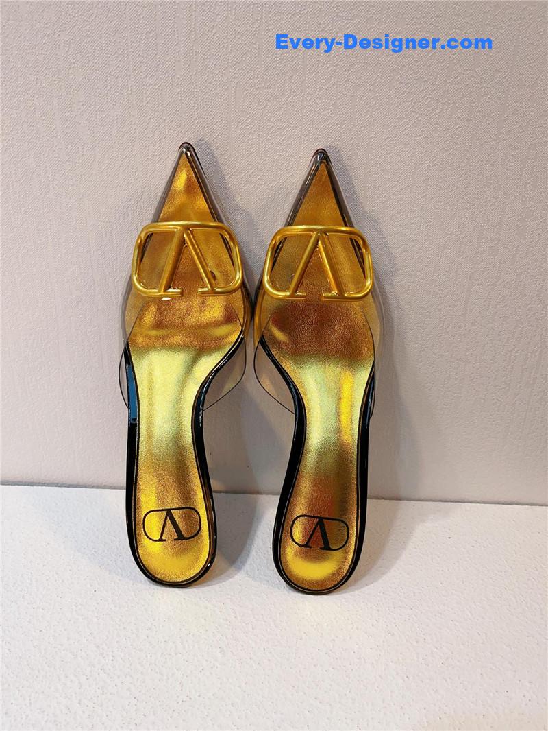 Va1e*ntin0 spring summer all-match high-heeled slippers