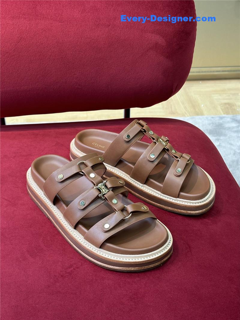 Ce1i*e spring and summer triumphal arch roman slippers
