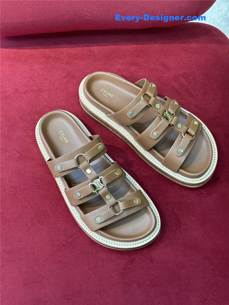 Ce1i*e spring and summer triumphal arch roman slippers