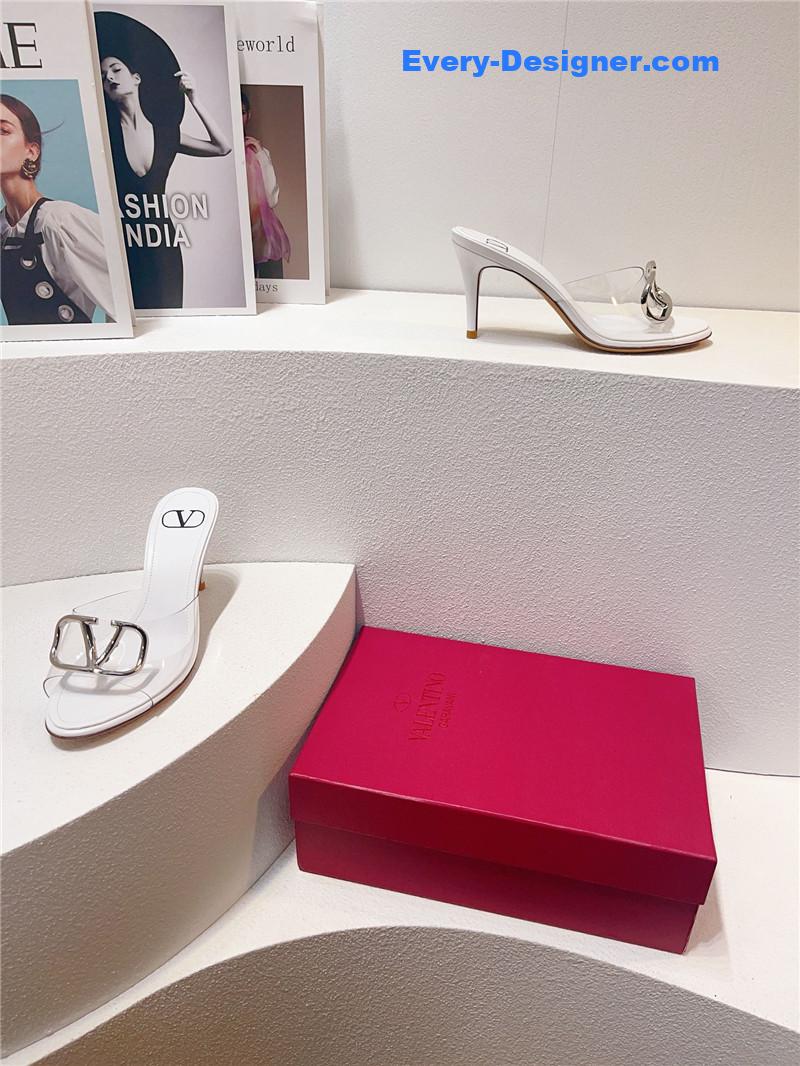 Va1e*ntin0 spring summer all-match high-heeled slippers