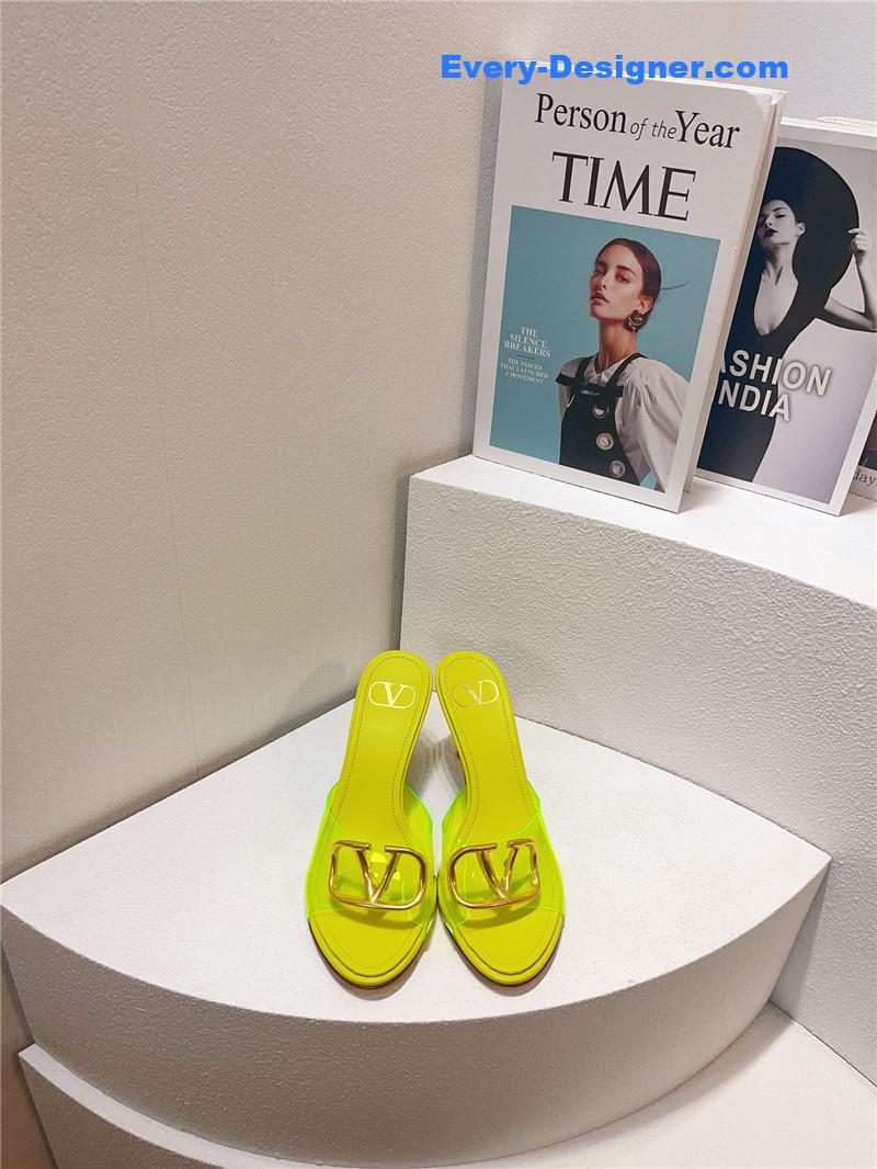Va1e*ntin0 spring summer all-match high-heeled slippers