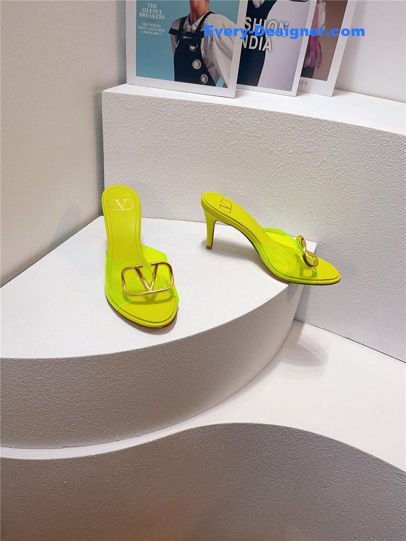 Va1e*ntin0 spring summer all-match high-heeled slippers