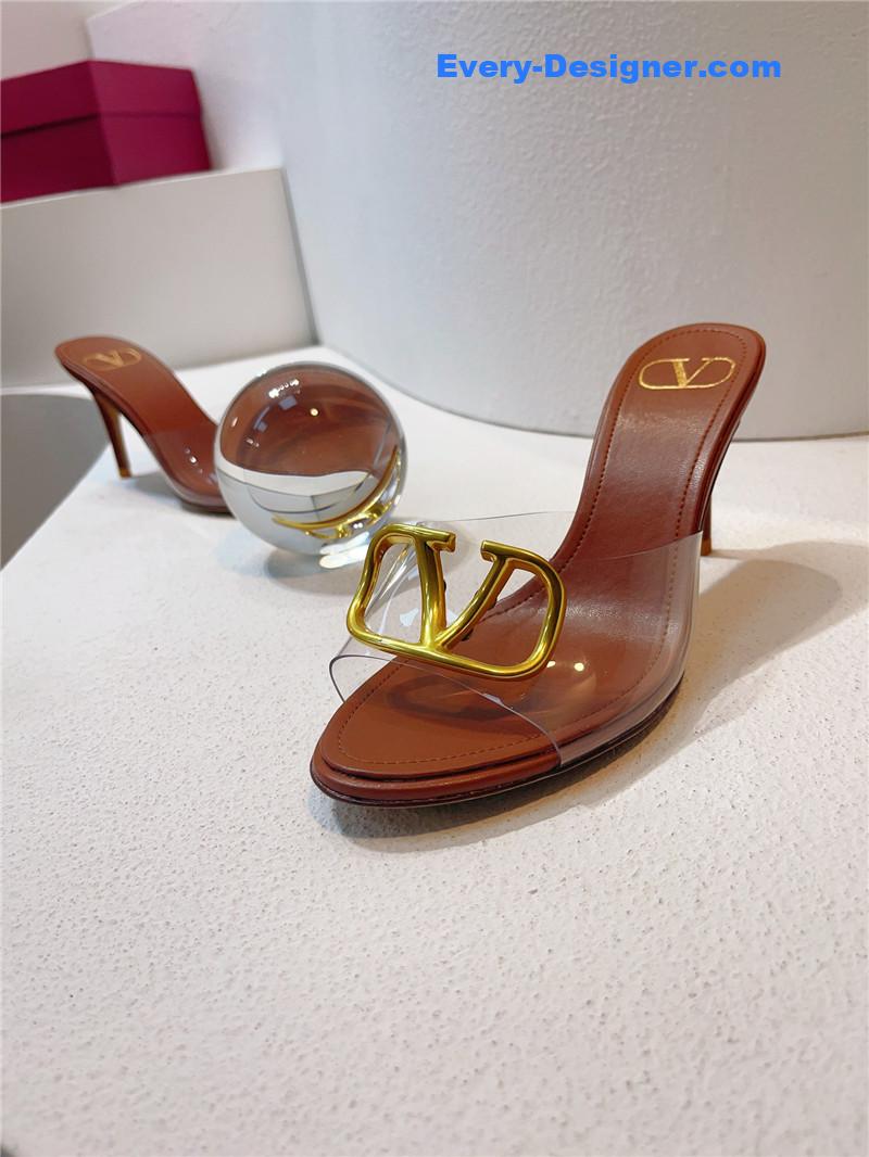 Va1e*ntin0 spring summer all-match high-heeled slippers