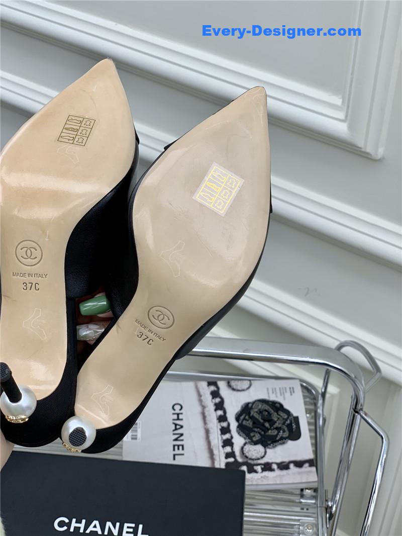 CC pointed toe stiletto mules