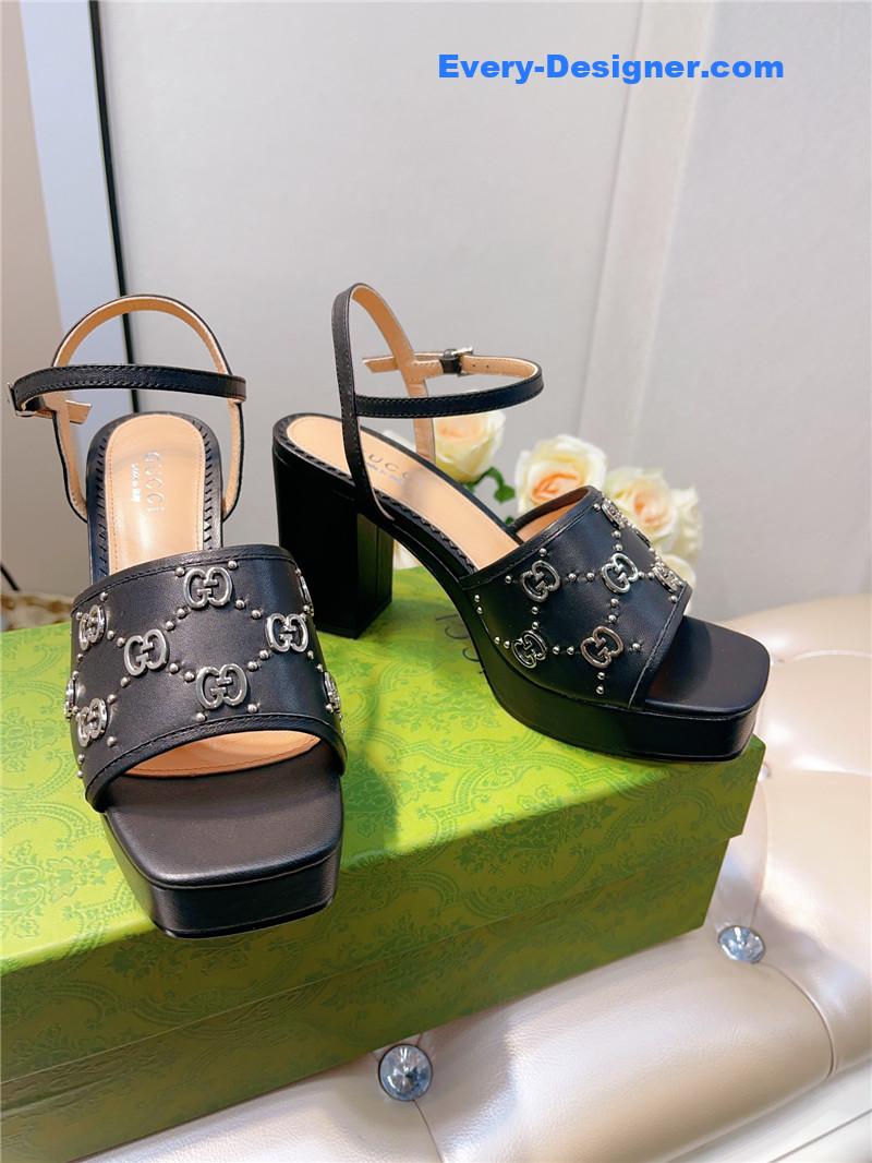 Gvc*1 gg buckle platform high heels