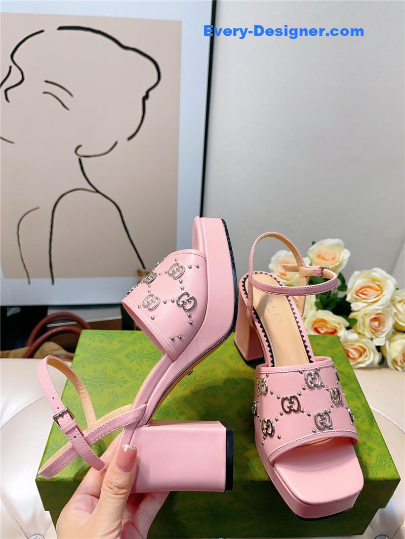 Gvc*1 gg buckle platform high heels