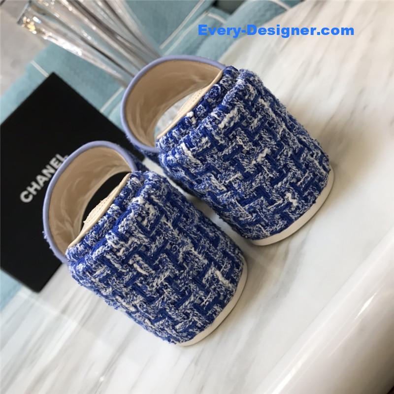 CC new large double C lazy platform slippers