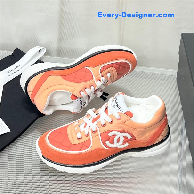 Ch**el patchwork casual sneakers