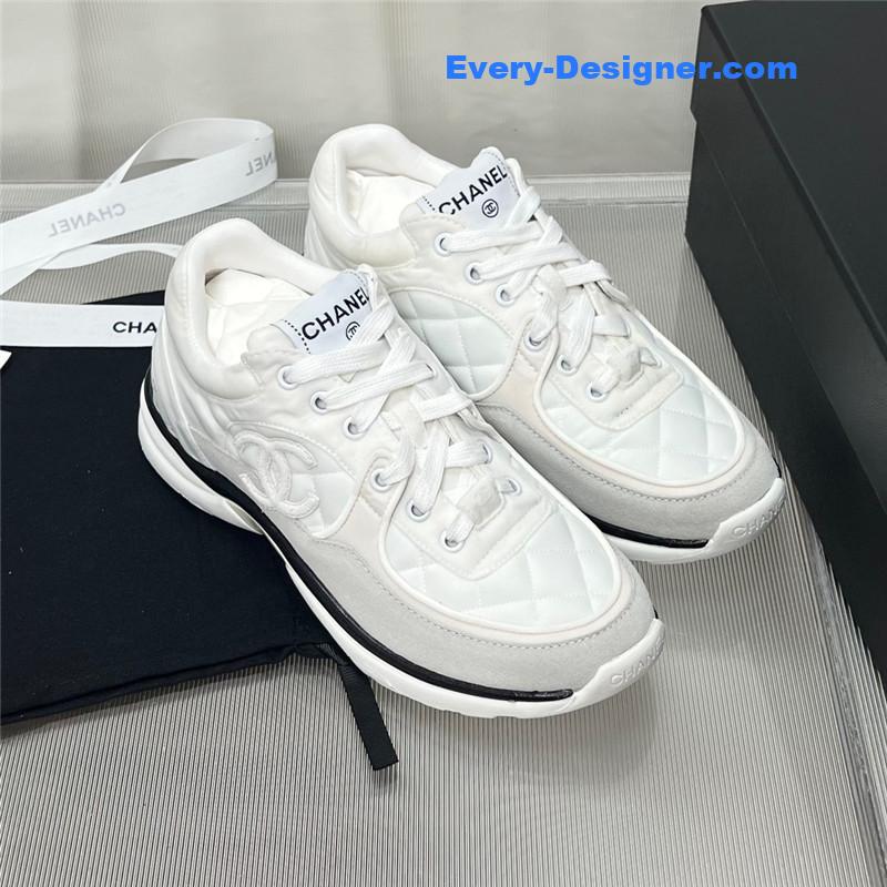 Ch**el patchwork casual sneakers