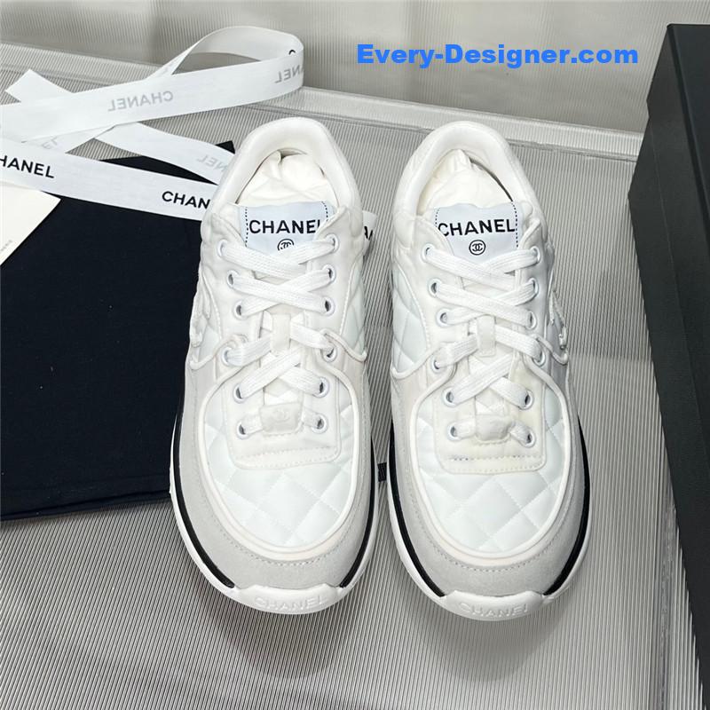 Ch**el patchwork casual sneakers