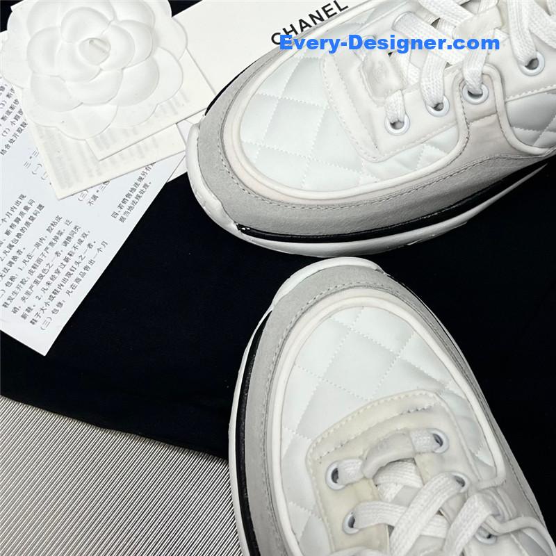 Ch**el patchwork casual sneakers