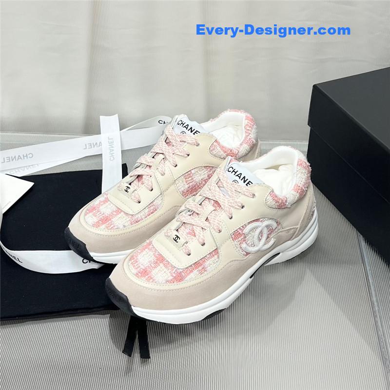 Ch**el patchwork casual sneakers