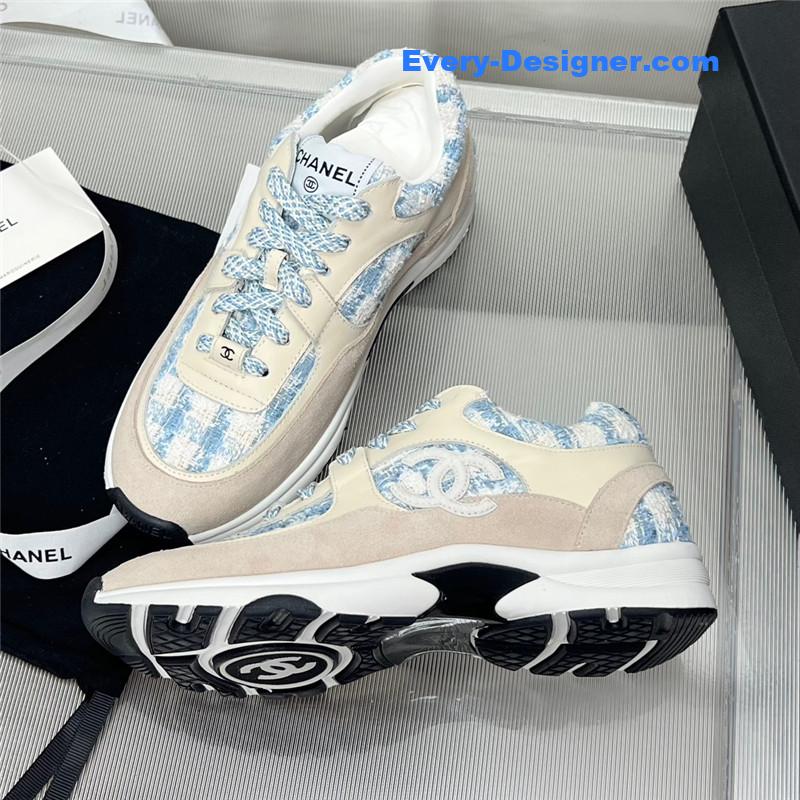Ch**el patchwork casual sneakers