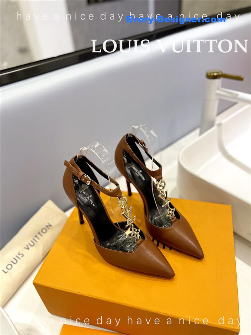 l0vis Vvtt0n lv fashion bazaar metal chain high heels