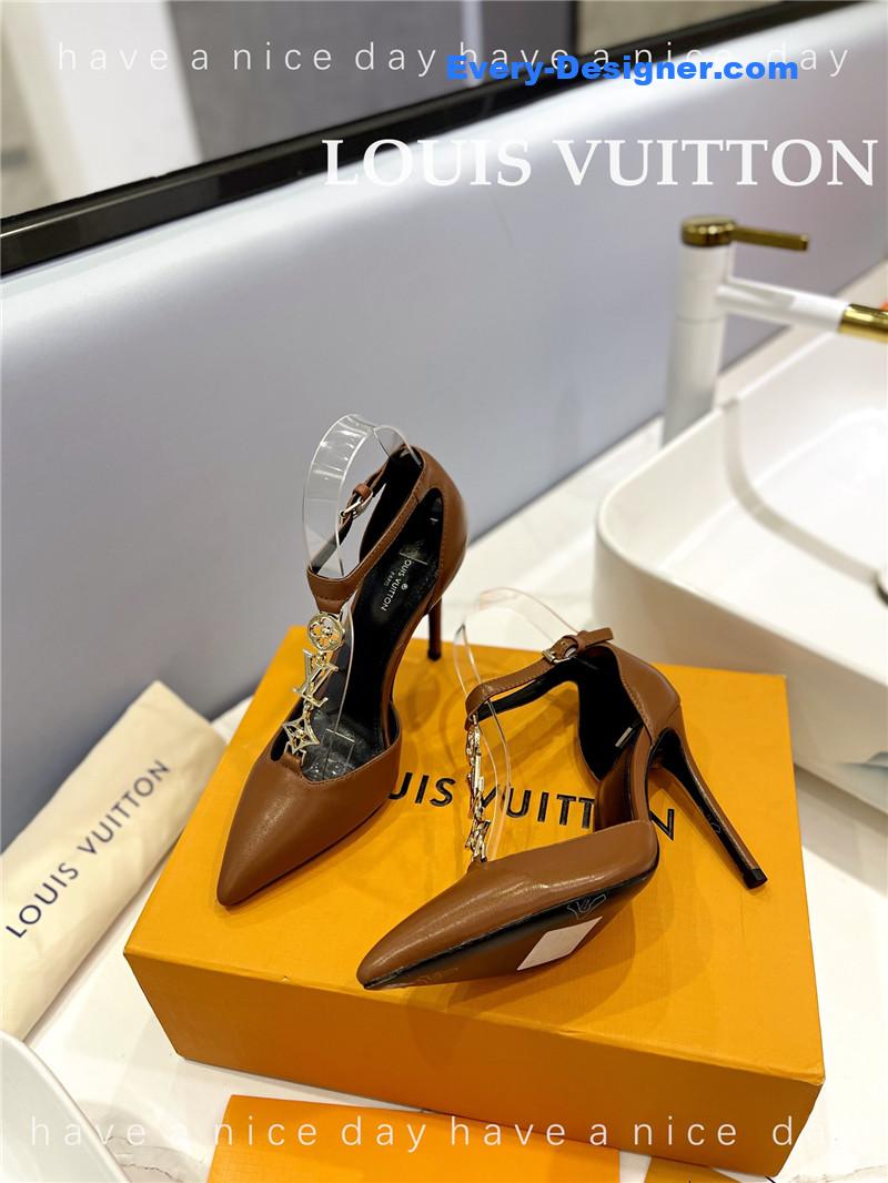 l0vis Vvtt0n lv fashion bazaar metal chain high heels