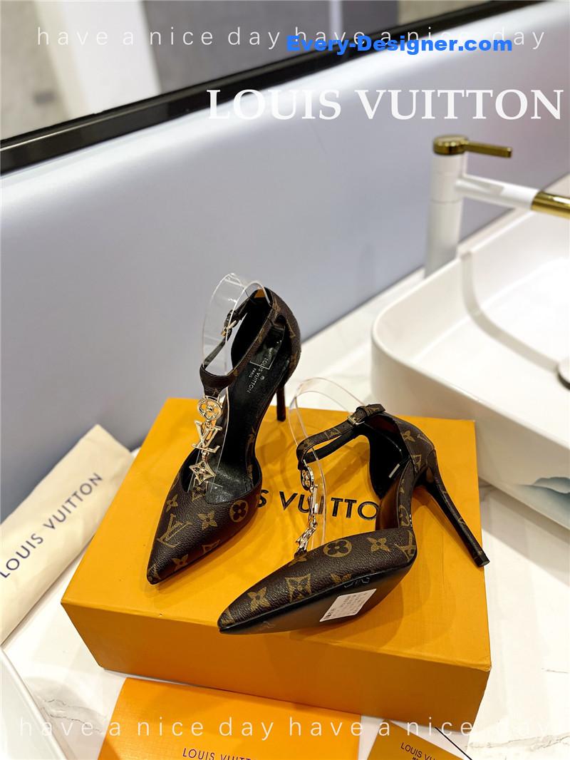 l0vis Vvtt0n lv fashion bazaar metal chain high heels