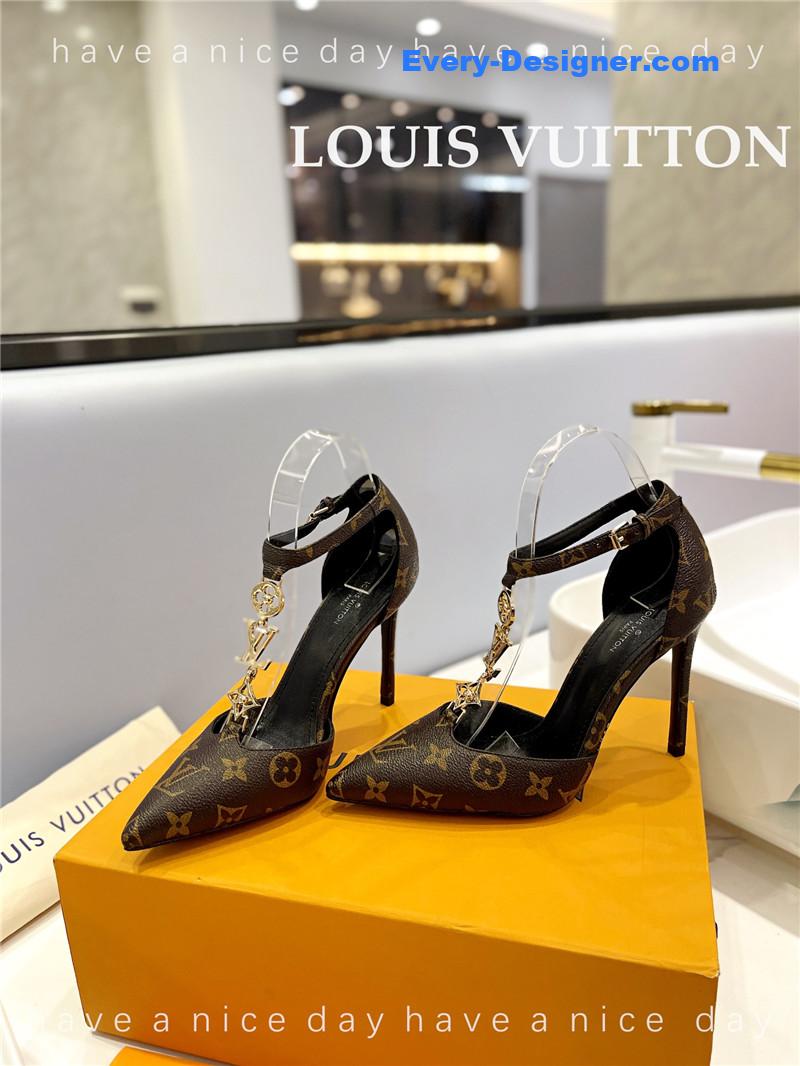 l0vis Vvtt0n lv fashion bazaar metal chain high heels