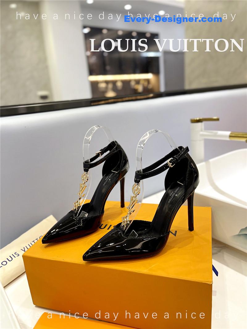 l0vis Vvtt0n lv fashion bazaar metal chain high heels