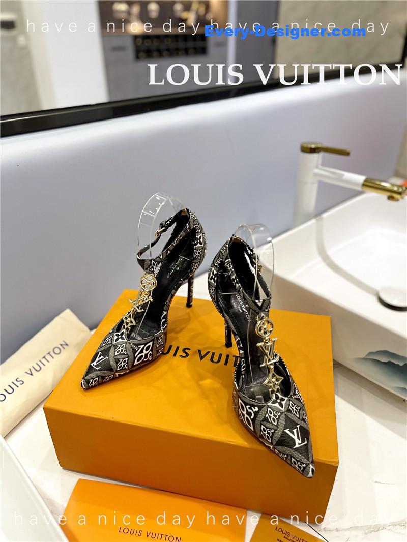 l0vis Vvtt0n lv fashion bazaar metal chain high heels