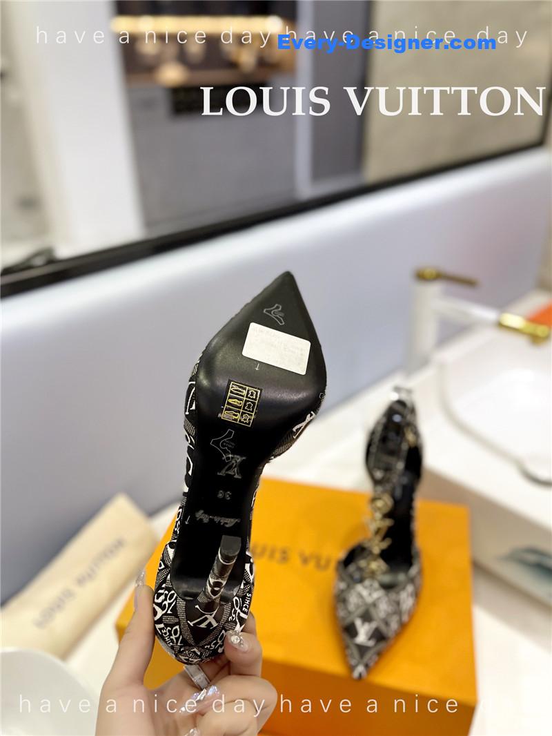 l0vis Vvtt0n lv fashion bazaar metal chain high heels