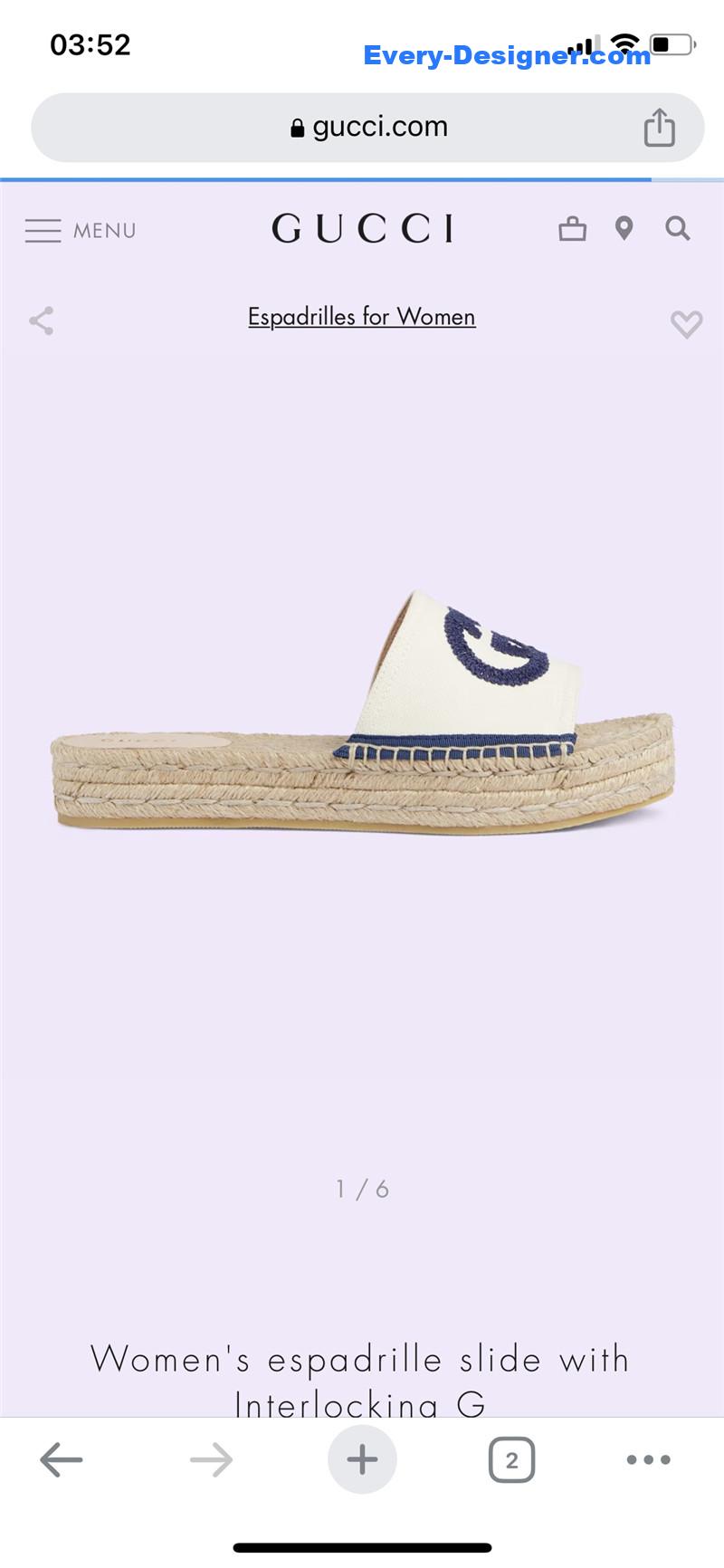 Gvc*1 espadrille slippers