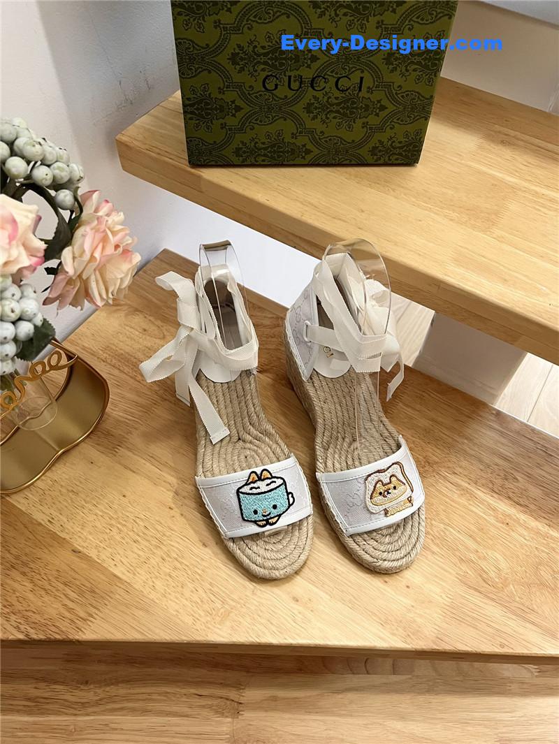 Gvc*1 espadrille wedge platform shoes