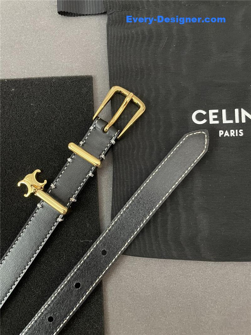 Ce1i*e embroidered belt in vintage calfskin