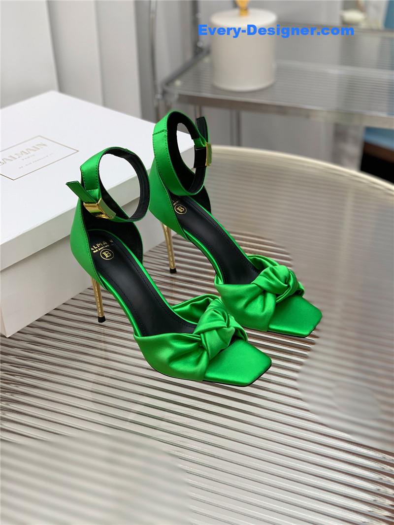 Balmain runway silk heeled sandals