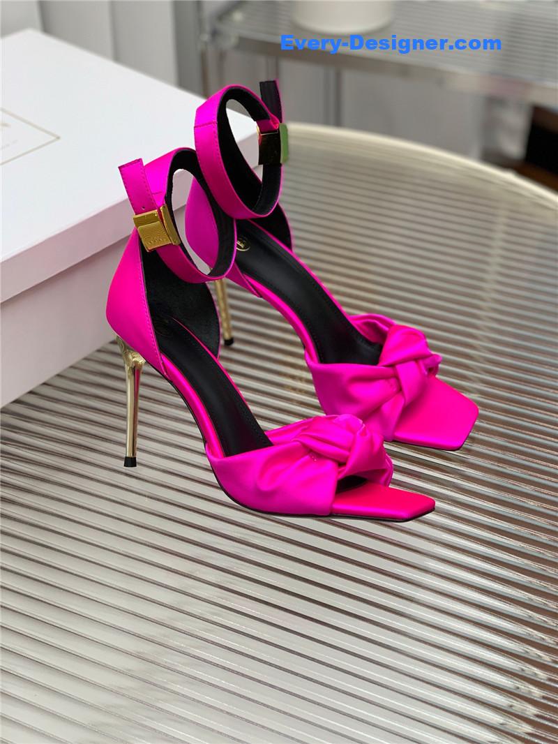 Balmain runway silk heeled sandals