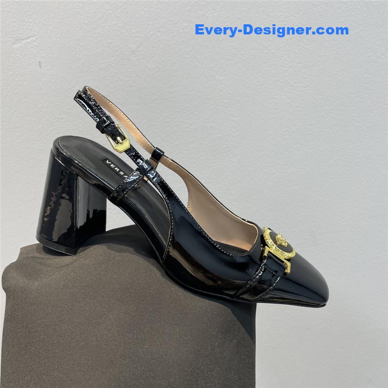 Versace Block Heel Sandals