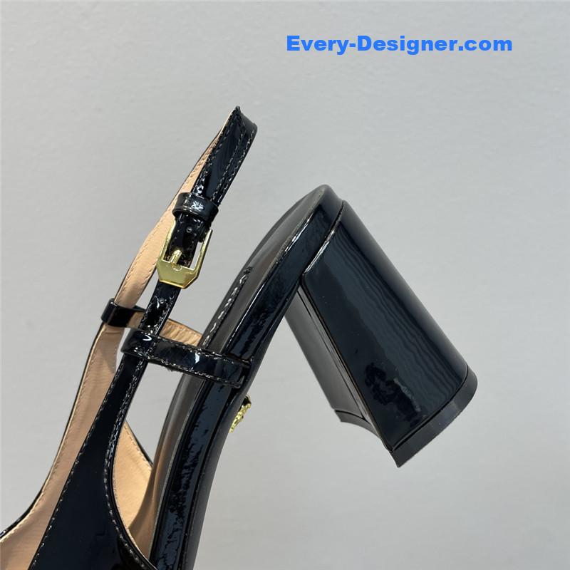 Versace Block Heel Sandals