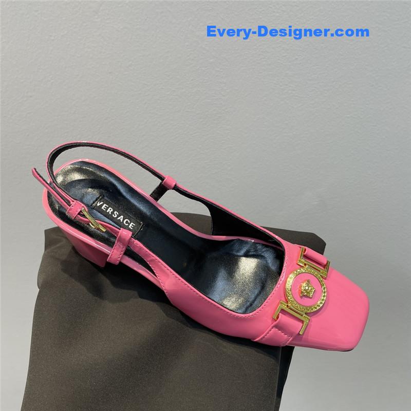 Versace Block Heel Sandals