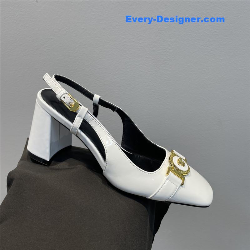 Versace Block Heel Sandals