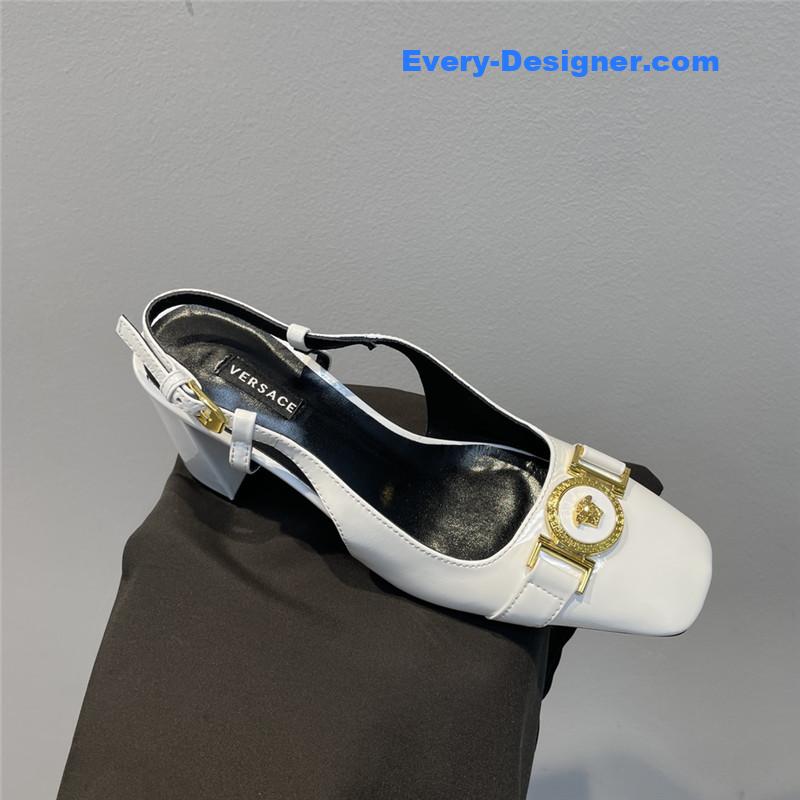 Versace Block Heel Sandals