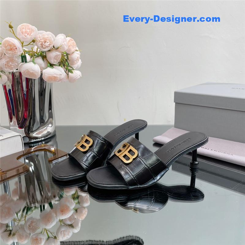 Ba1en*iaga double b buckle stiletto sandals