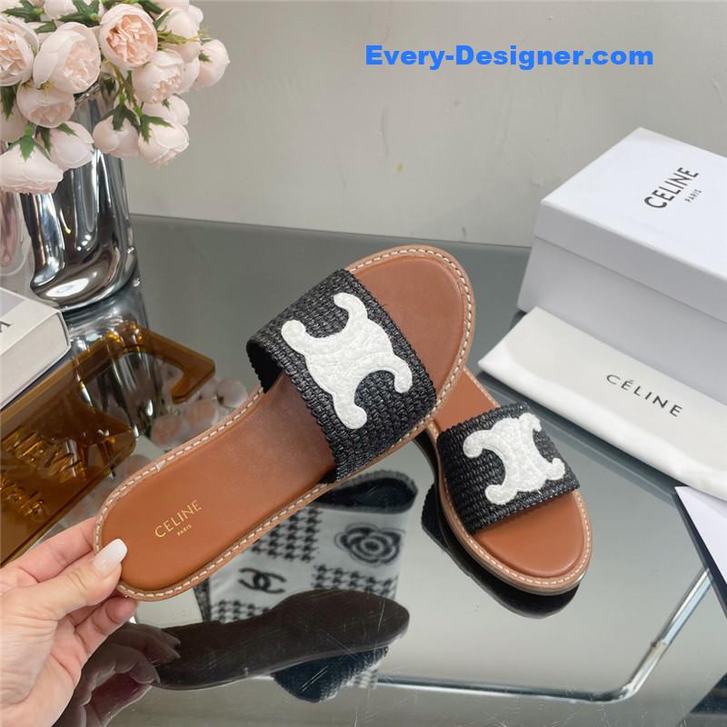 Ce1i*e new arc de triomphe retro roman slippers