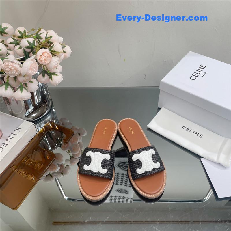 Ce1i*e new arc de triomphe retro roman slippers