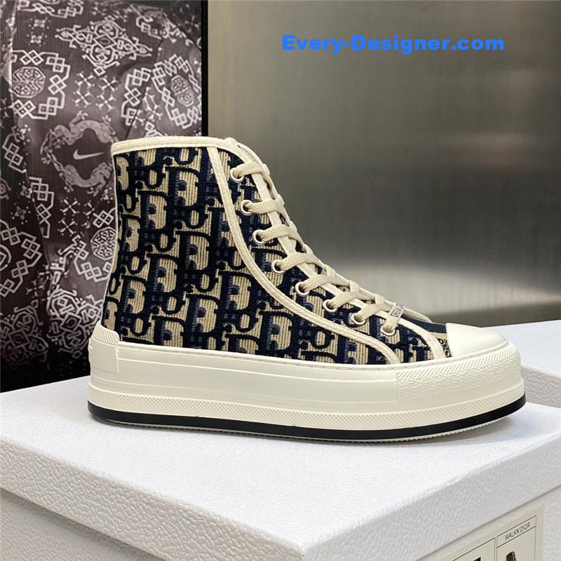 D10r couple models thick bottom strap high top casual shoes