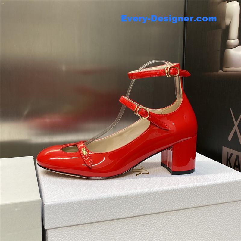 D10r retro roman style low heel doll women’s shoes