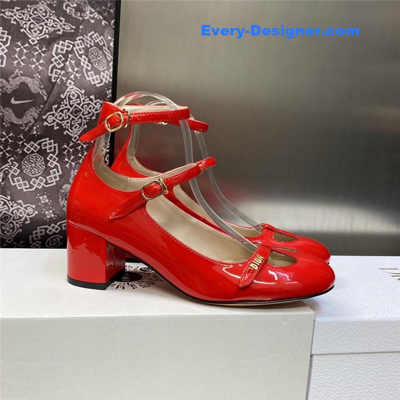 D10r retro roman style low heel doll women’s shoes