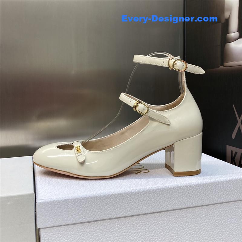 D10r retro roman style low heel doll women’s shoes