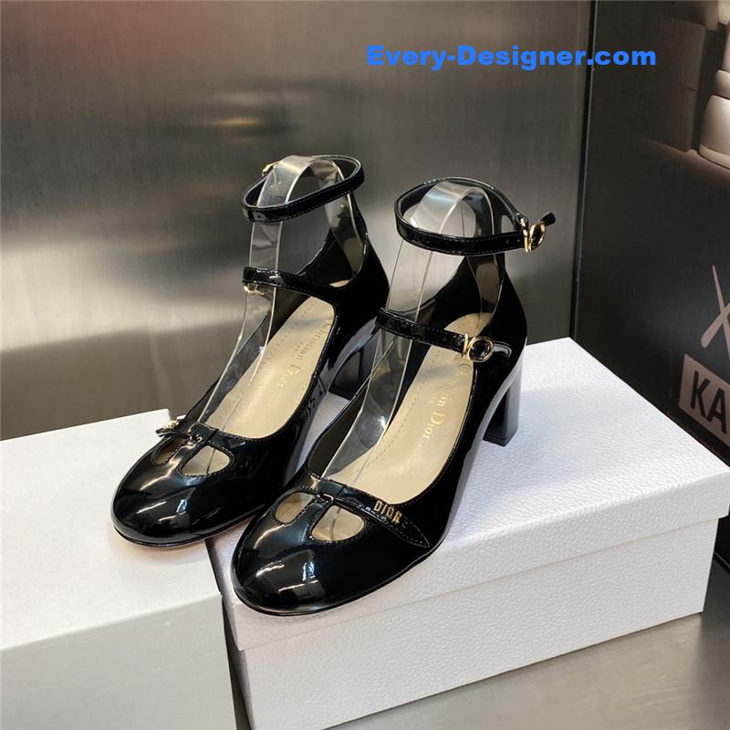 D10r retro roman style low heel doll women’s shoes