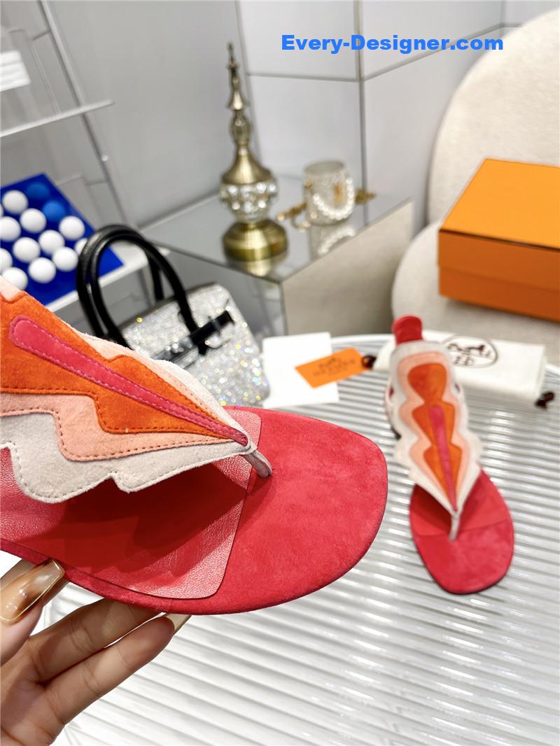 H**me5 color block sandals